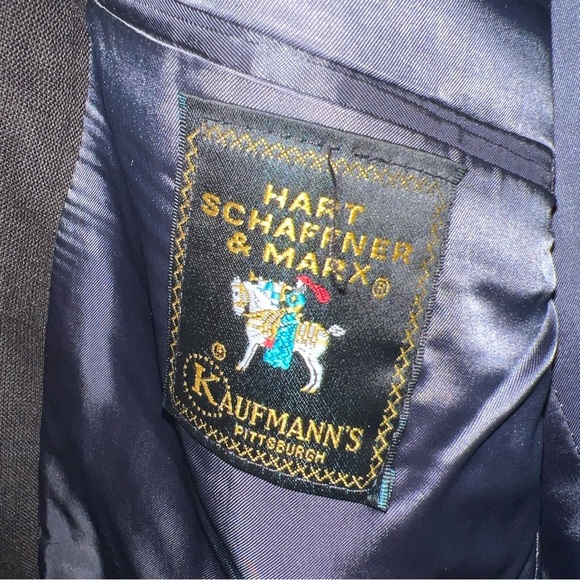 Hart Schaffner Marx 100% Worsted Wool Suit Brown Size 44R W/ 39” X 29” Pants - Picture 13 of 13